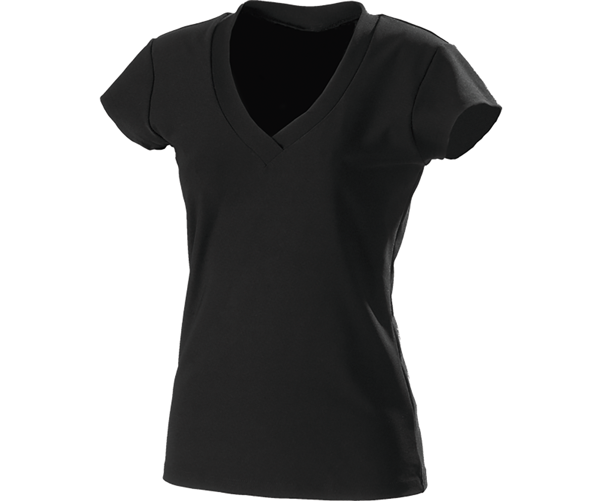 Ladies Wide Rib V-Neck Shirt – BW254