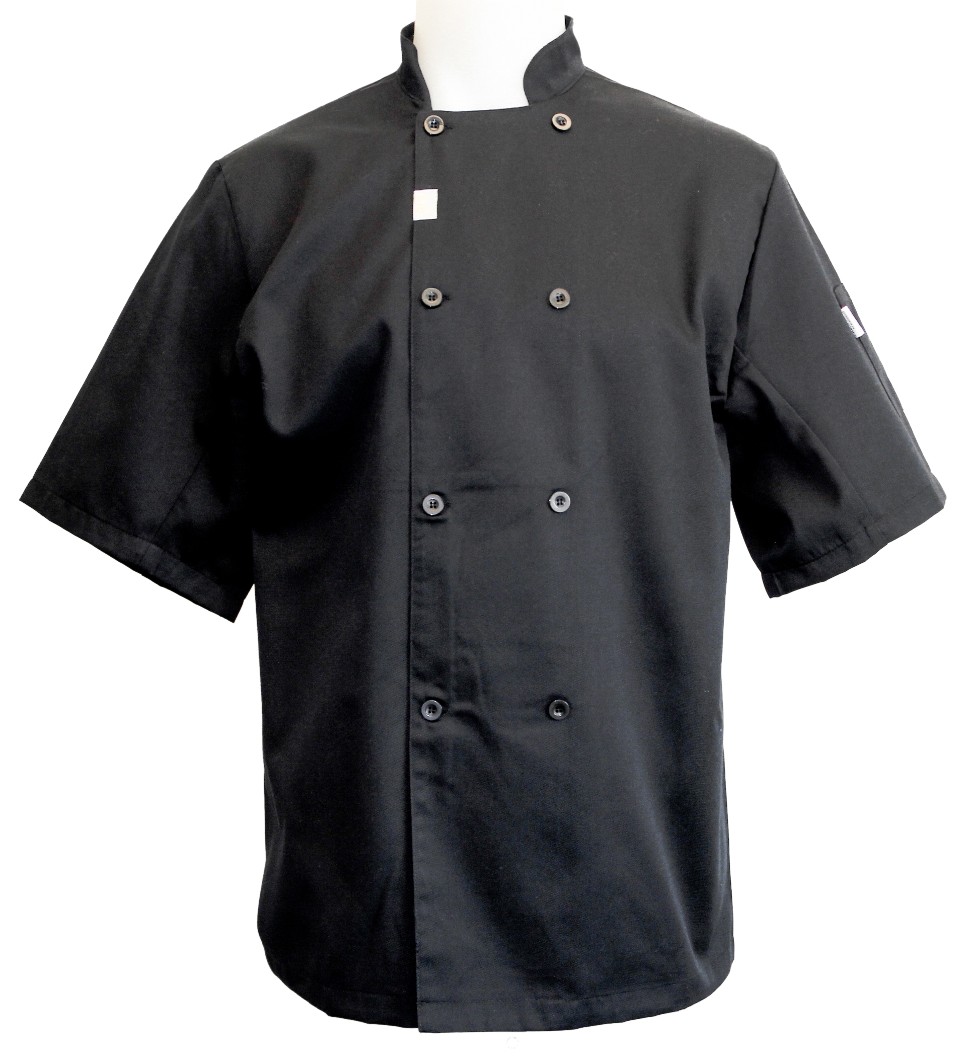 CJ200 Mesh Back Chef Jacket = BLACK